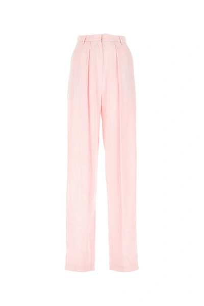 Shop Magda Butrym High Waist Tailored Pants In Pink