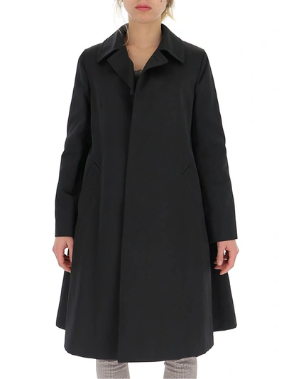 Shop Comme Des Garçons Comme Des Garçons Concealed Oversized Collar Coat In Black