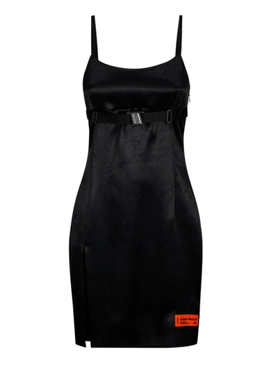 Shop Heron Preston Slip Mini Dress In Black