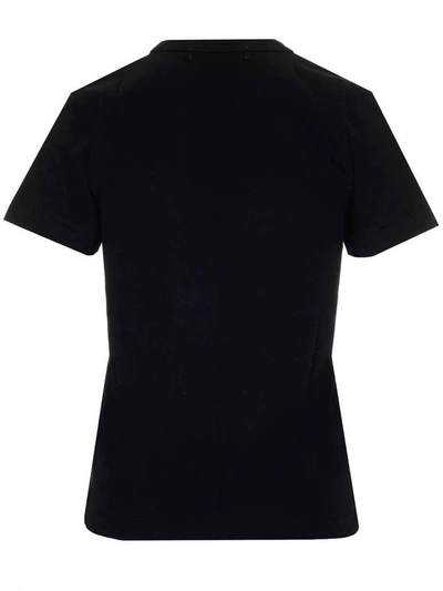 Shop Comme Des Garçons Play Overlapping Heart T In Black