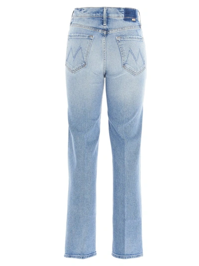 Shop Mother The Kick It Ankle Jeans In Blue