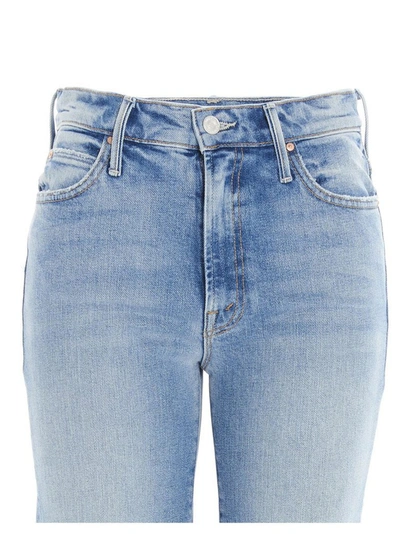 Shop Mother The Kick It Ankle Jeans In Blue