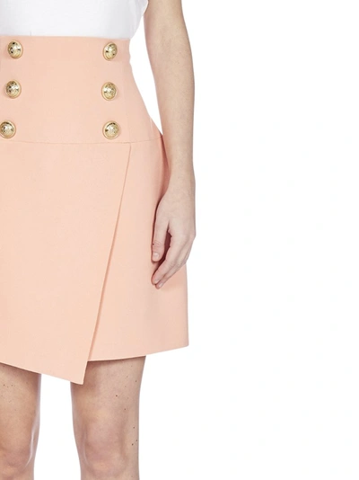 Shop Balmain Button In Pink