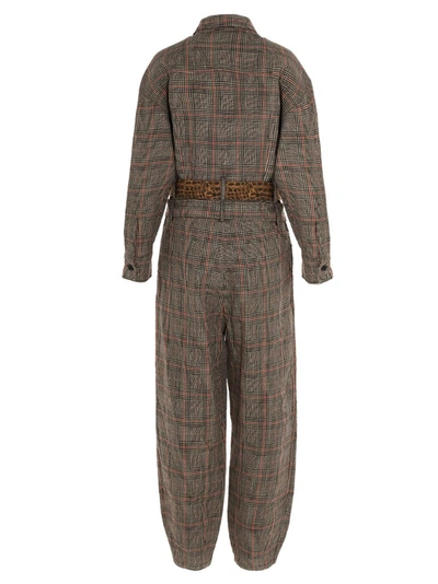 Shop R13 Checked Utility Jumpsuit In Multi