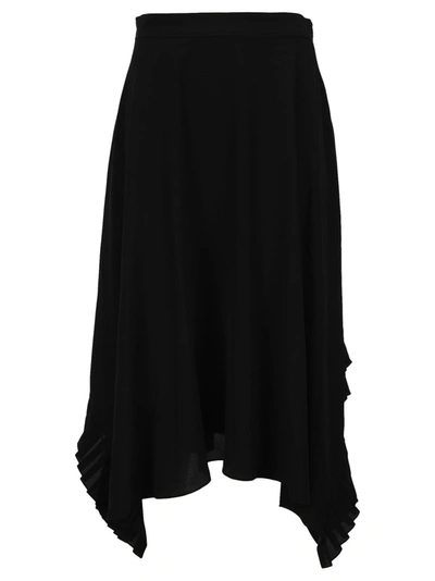 Shop Stella Mccartney Ashlyn Ruffle Detail Maxi Skirt In Black