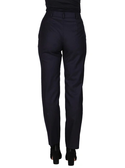 Shop Agnona Tailored Pants In Blue