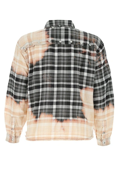 Shop Diesel Check Flannel Bleached Shirt In Multi