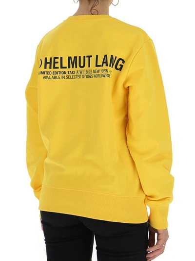 Shop Helmut Lang Taxi Sweater In Yellow