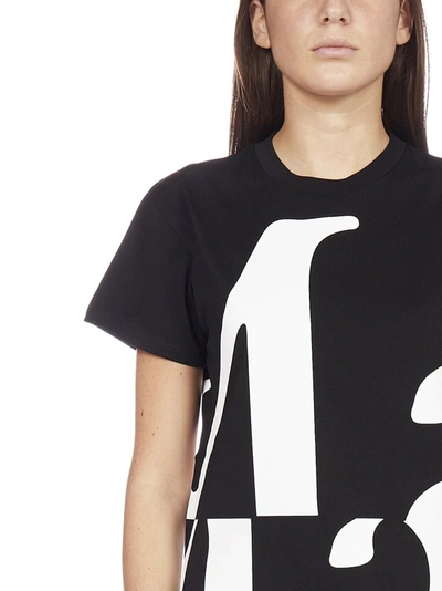 Shop Maison Margiela Maxi Logo Print T In Black