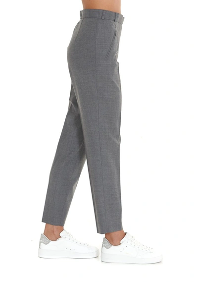 Shop Maison Margiela Tailored Trousers In Grey