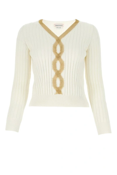 Shop Alexander Mcqueen Ribbed In White