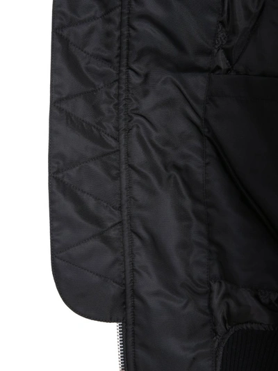 Shop Gcds Logo Bomber Jacket In Black