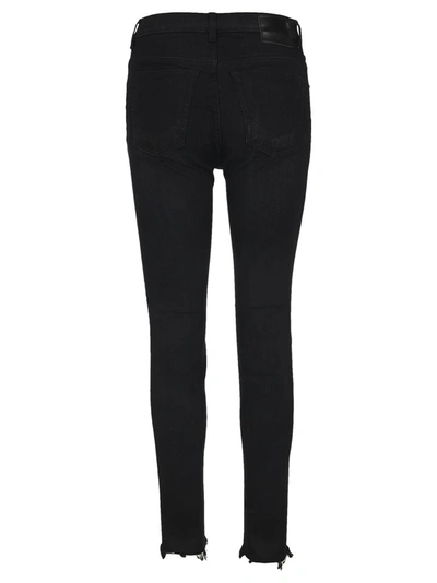 Shop R13 High Rise Skinny Jeans In Black