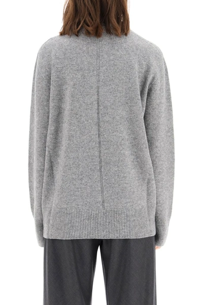 Shop The Row Crewneck Knit Sweater In Grey