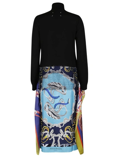 Shop Maison Margiela Panelled Jumper Dress In Multi