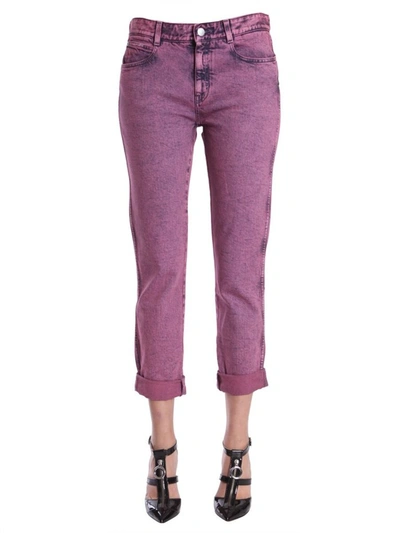 Shop Stella Mccartney Cropped Jeans In Pink