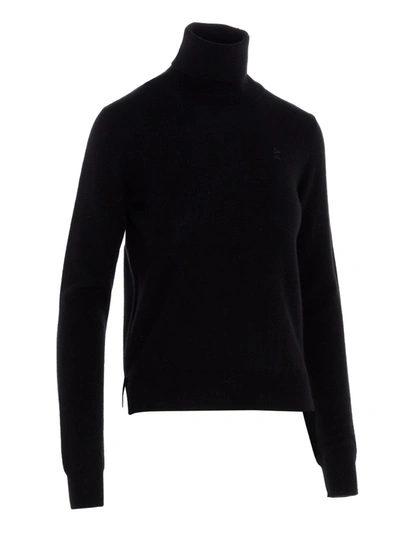 Shop Maison Margiela Turtleneck Knit Sweater In Black