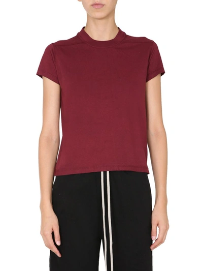 Shop Rick Owens Drkshdw Crewneck T In Red