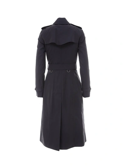 Shop Burberry The Chelsea Heritage Long Trench Coat In Black
