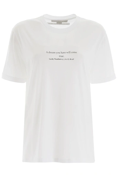 Shop Stella Mccartney Lucky Numbers Printed T In White