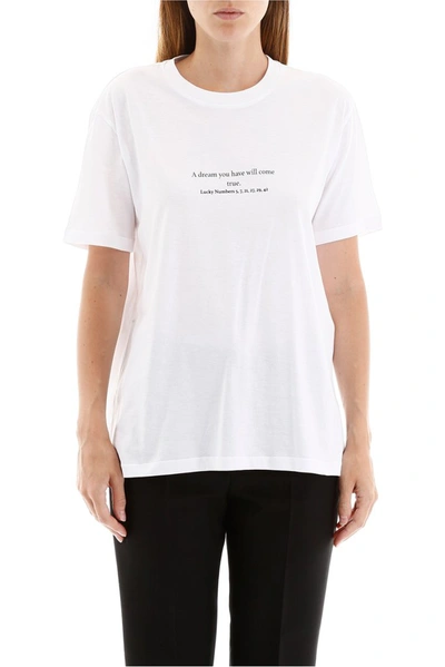 Shop Stella Mccartney Lucky Numbers Printed T In White