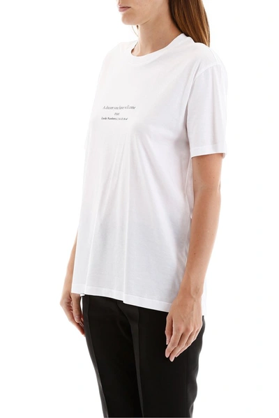 Shop Stella Mccartney Lucky Numbers Printed T In White