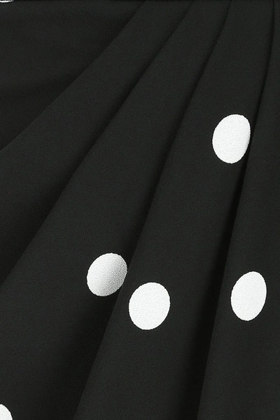 Shop Dolce & Gabbana Polka Dot Skirt In Black