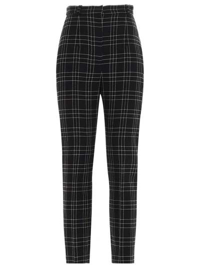 Shop Alexander Mcqueen Checked Tailored Pants In Multi