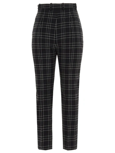 Shop Alexander Mcqueen Checked Tailored Pants In Multi