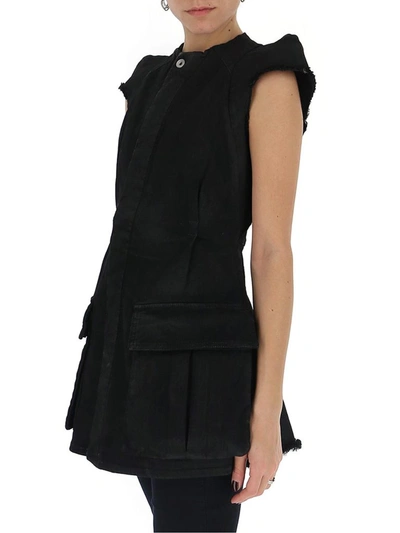 Shop Rick Owens Drkshdw Concealed Button Jacket In Black