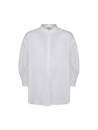 Shop Alexander Mcqueen Puff Sleeve Shirt In White