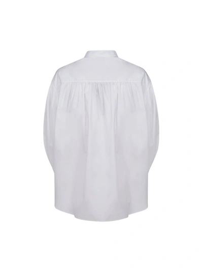 Shop Alexander Mcqueen Puff Sleeve Shirt In White