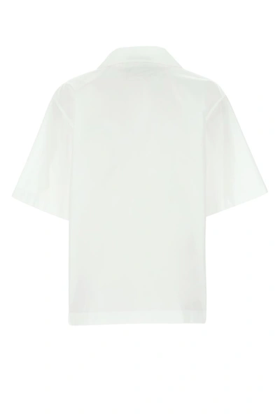 Shop Prada Gabardine Short In White