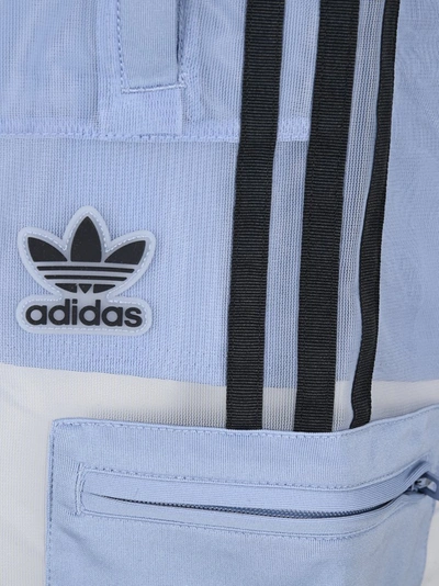 Shop Adidas Originals Mesh Track Pants In Blue