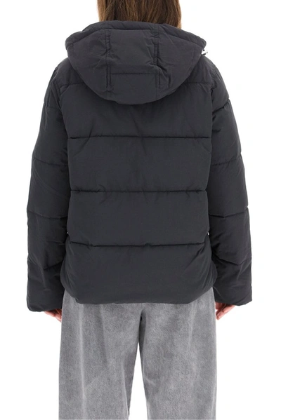 Shop Ganni Heavy Tech Puffer Jacket In Black