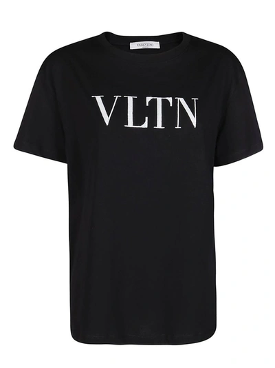 Shop Valentino Vltn Embellished T In Black