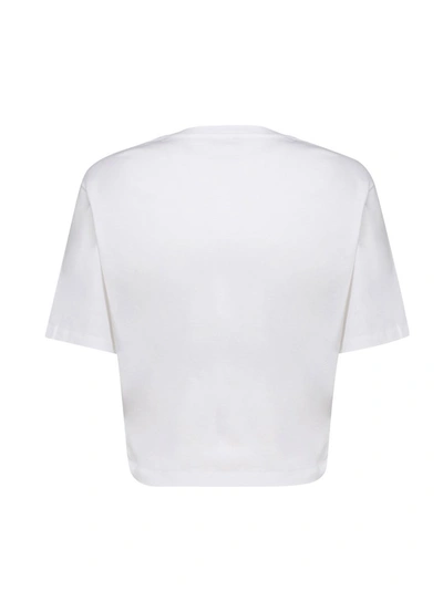 Shop Versace Medusa Amplified Cropped T In White