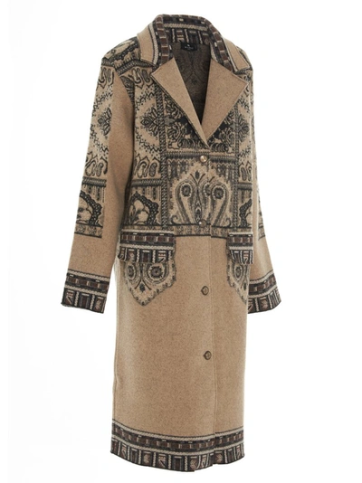 Shop Etro Paisley Patterned Single Breasted Coat In Multi