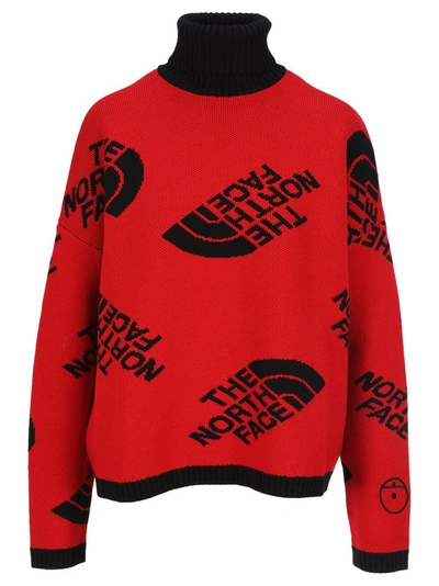 Shop The North Face Black Series Logo Turtleneck Sweater In Red