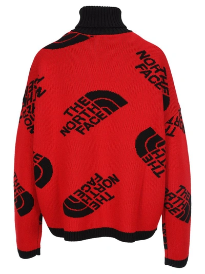 Shop The North Face Black Series Logo Turtleneck Sweater In Red
