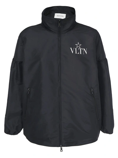 Shop Valentino Vltnstar Print Jacket In Black