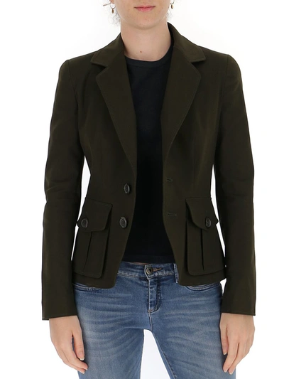 Shop Dsquared2 Single Breasted Blazer In Green