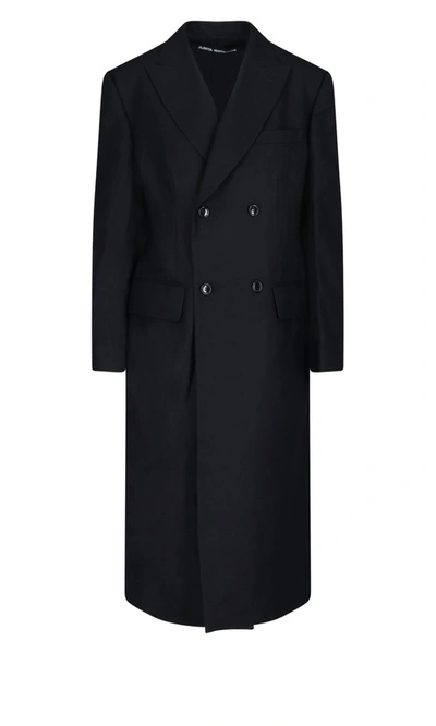 Shop Junya Watanabe Double Breasted Coat In Black