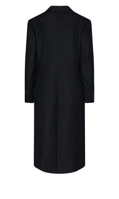 Shop Junya Watanabe Double Breasted Coat In Black
