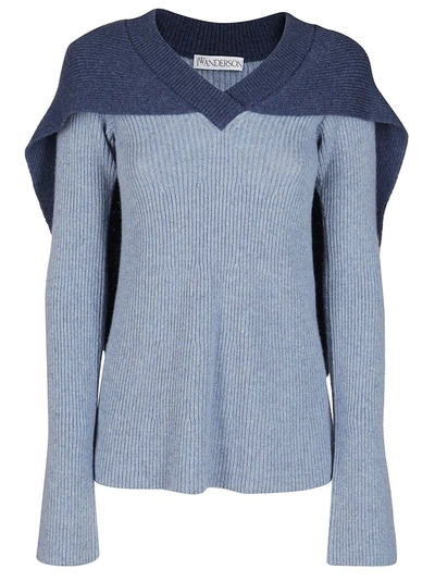 Shop Jw Anderson Cape V In Blue