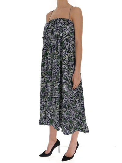 Shop See By Chloé Floral Print Midi Dress In Multi