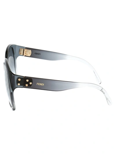 Shop Fendi Eyewear Oversized Square Frame Sunglasses In Grey