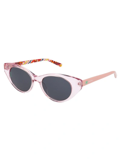Shop Missoni Cat Eye Frame Sunglasses In Pink