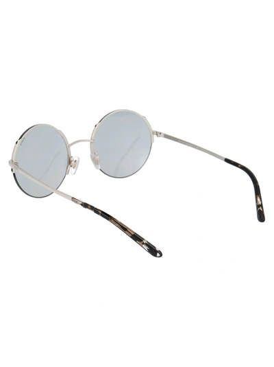 Shop Polo Ralph Lauren Round Frame Sunglasses In Silver