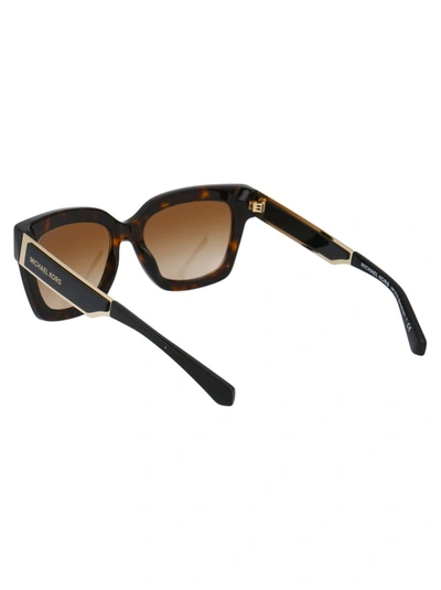 Shop Michael Kors Square Frame Sunglasses In Brown